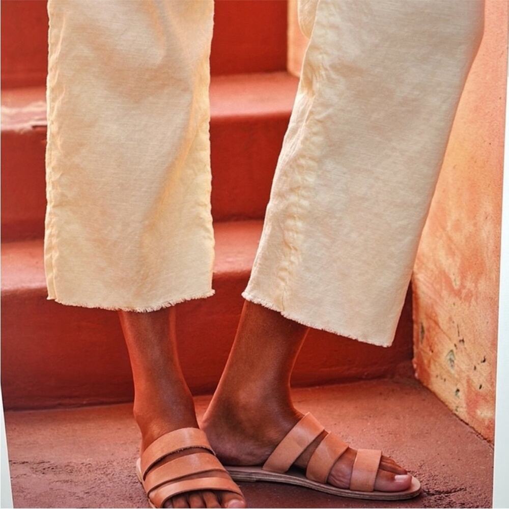 Frank & Eileen Kinsdale Performance Linen Blend Pants in Canary Yellow 2 - Picture 4 of 11